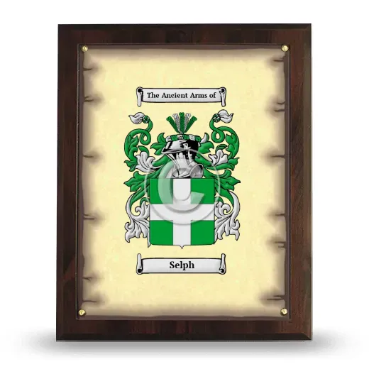 Selph Coat of Arms Plaque