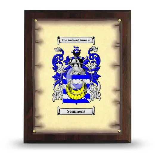 Semmens Coat of Arms Plaque