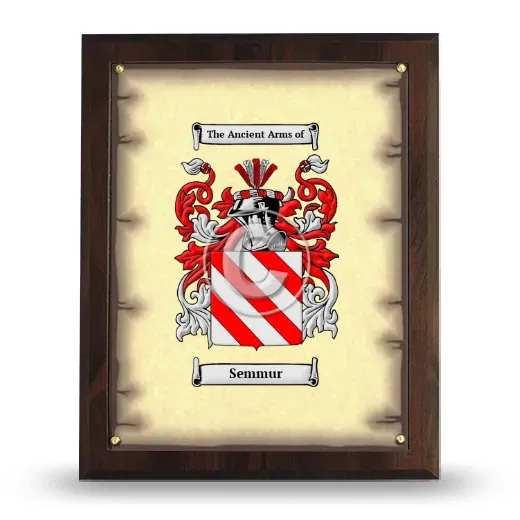 Semmur Coat of Arms Plaque