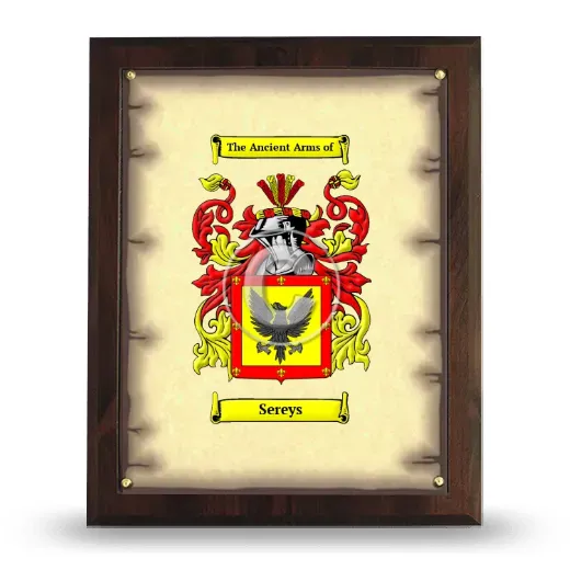 Sereys Coat of Arms Plaque