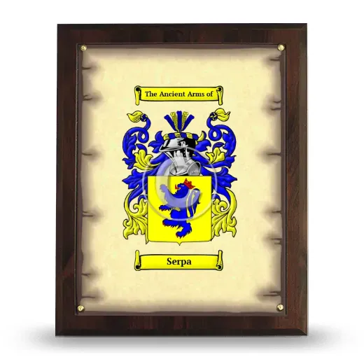 Serpa Coat of Arms Plaque