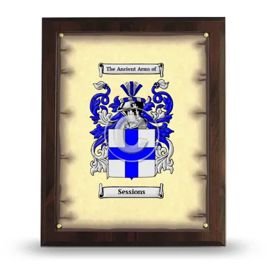 Sessions Coat of Arms Plaque