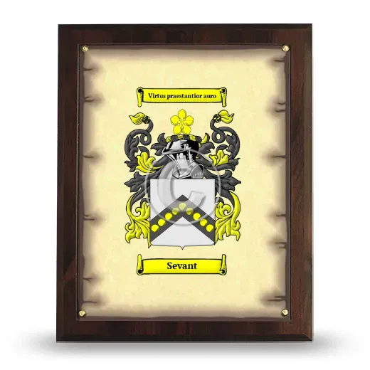 Sevant Coat of Arms Plaque