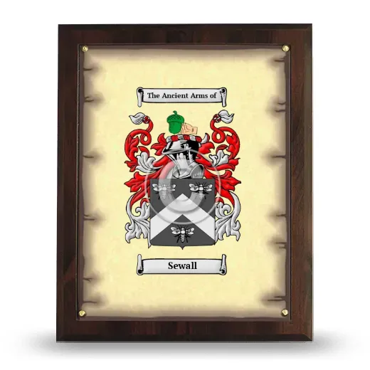 Sewall Coat of Arms Plaque