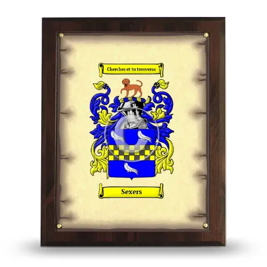 Sexers Coat of Arms Plaque