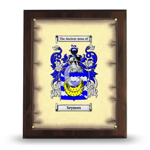 Seymen Coat of Arms Plaque