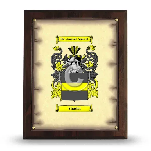 Shadel Coat of Arms Plaque