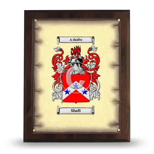Shaft Coat of Arms Plaque