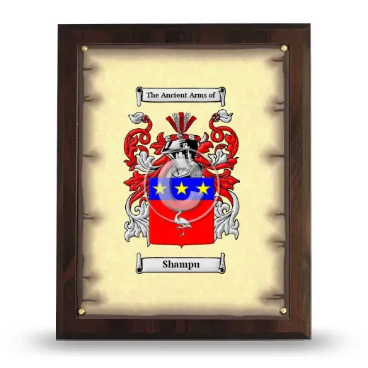 Shampu Coat of Arms Plaque