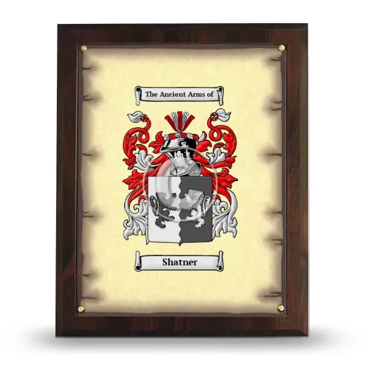 Shatner Coat of Arms Plaque