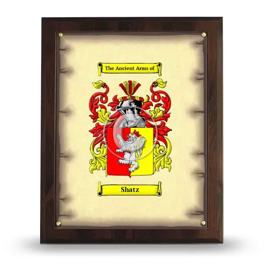 Shatz Coat of Arms Plaque
