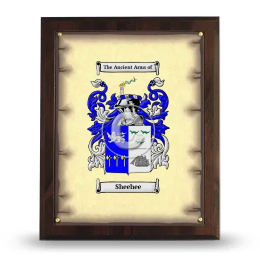 Sheehee Coat of Arms Plaque