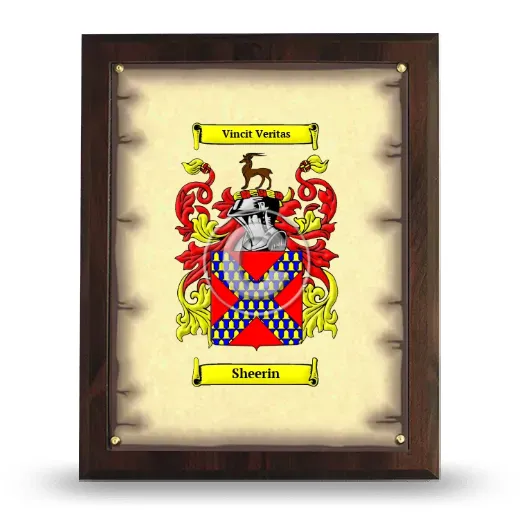 Sheerin Coat of Arms Plaque