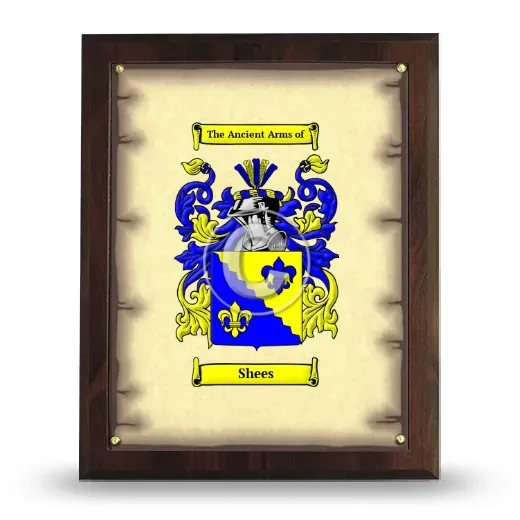 Shees Coat of Arms Plaque