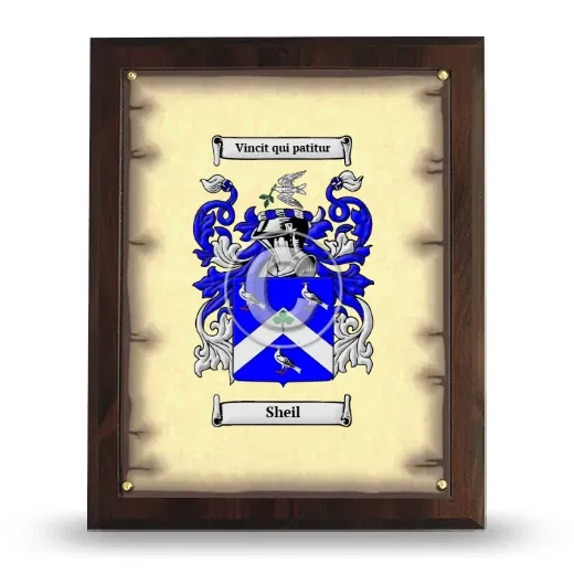 Sheil Coat of Arms Plaque