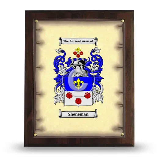 Sheneman Coat of Arms Plaque