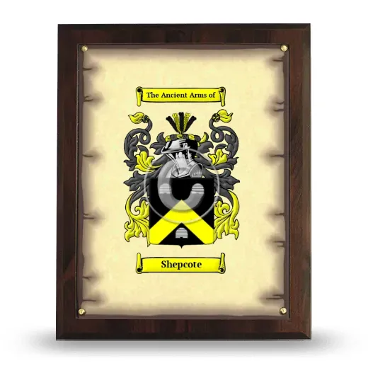 Shepcote Coat of Arms Plaque