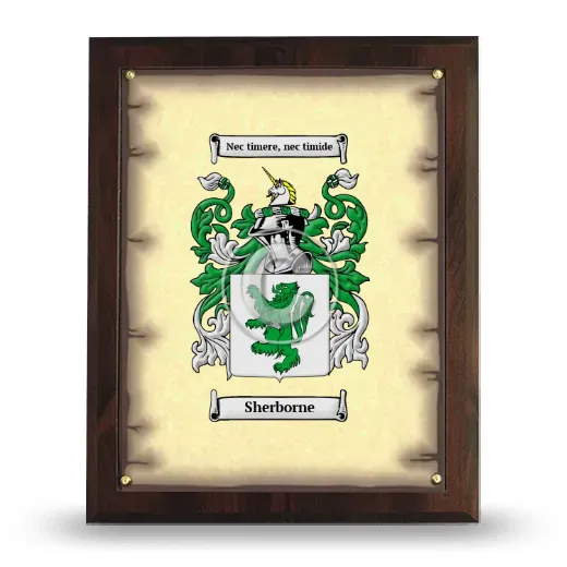 Sherborne Coat of Arms Plaque