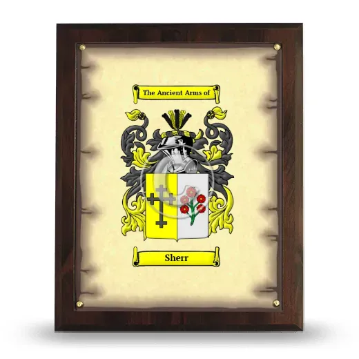 Sherr Coat of Arms Plaque