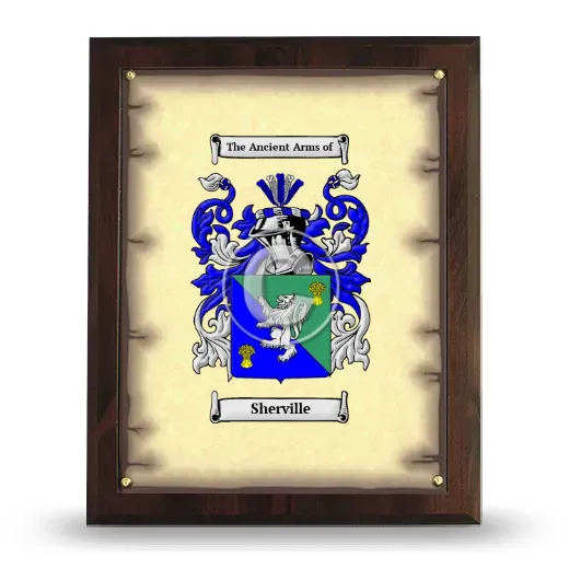 Sherville Coat of Arms Plaque