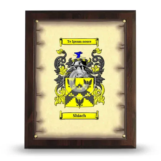 Shiach Coat of Arms Plaque