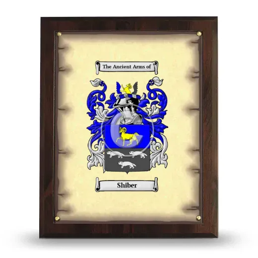 Shiber Coat of Arms Plaque