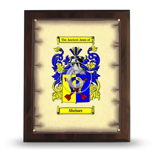Shriner Coat of Arms Plaque