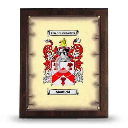 Shuffield Coat of Arms Plaque