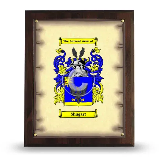 Shugart Coat of Arms Plaque