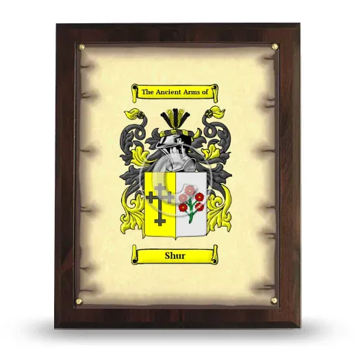 Shur Coat of Arms Plaque