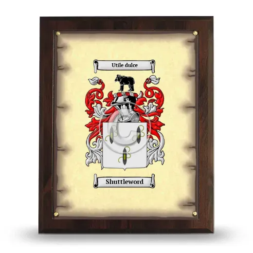 Shuttleword Coat of Arms Plaque