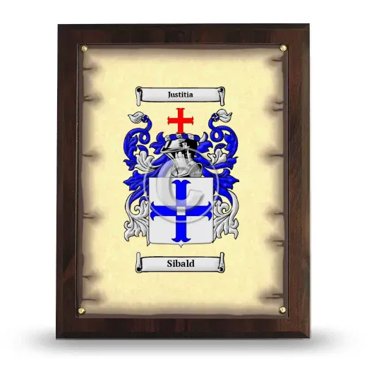 Sibald Coat of Arms Plaque