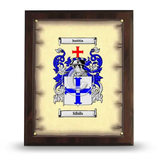 Sibils Coat of Arms Plaque