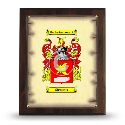 Siemens Coat of Arms Plaque
