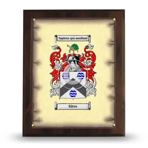 Sites Coat of Arms Plaque