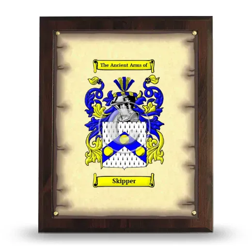 Skipper Coat of Arms Plaque