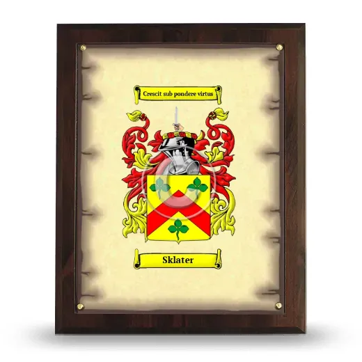 Sklater Coat of Arms Plaque