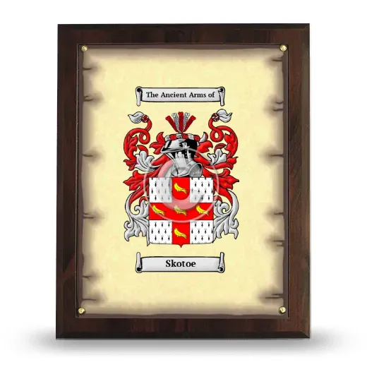 Skotoe Coat of Arms Plaque