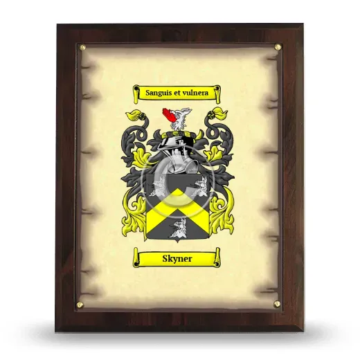 Skyner Coat of Arms Plaque