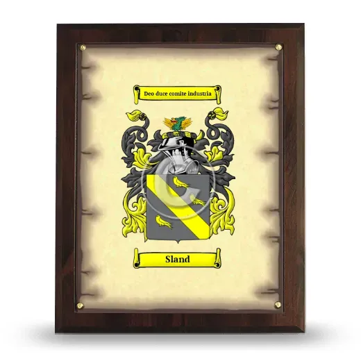 Sland Coat of Arms Plaque