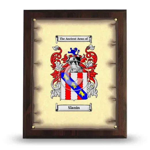 Slanin Coat of Arms Plaque
