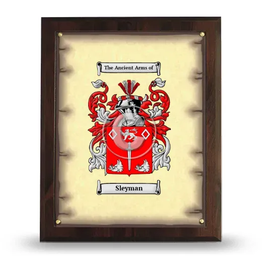 Sleyman Coat of Arms Plaque