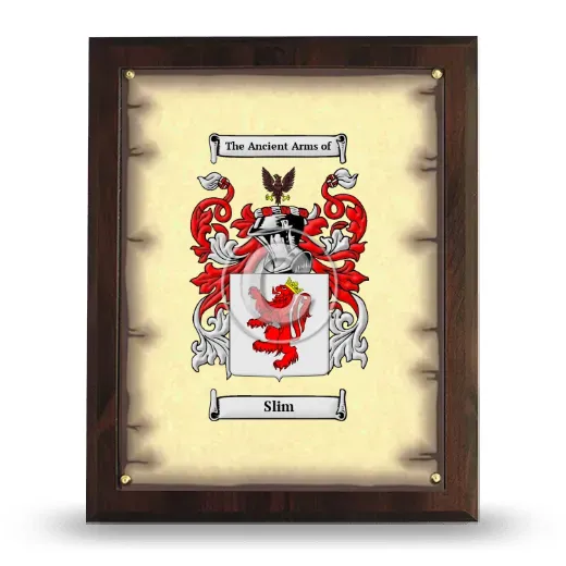 Slim Coat of Arms Plaque