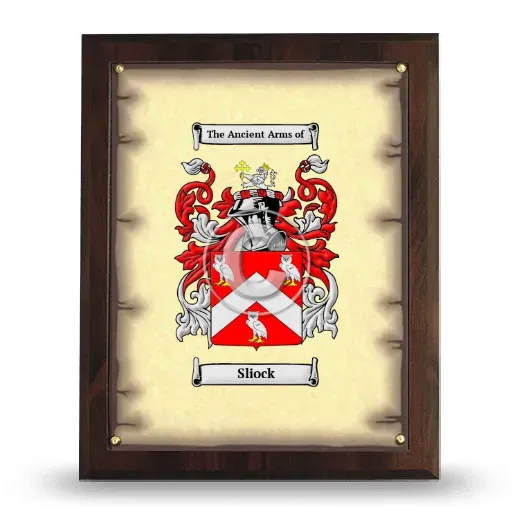 Sliock Coat of Arms Plaque