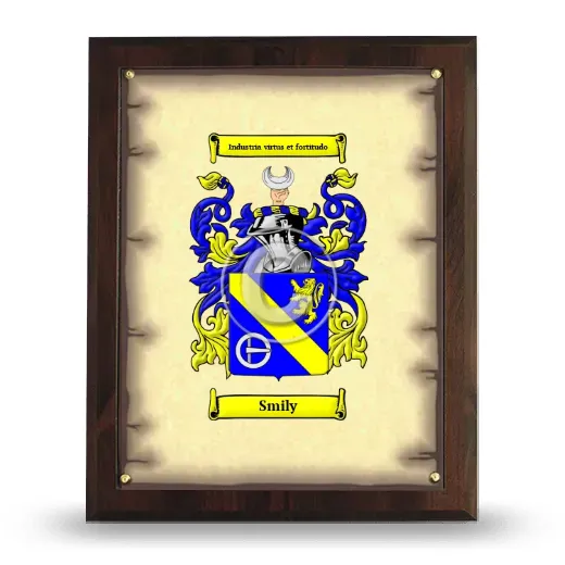 Smily Coat of Arms Plaque