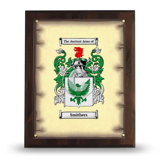 Smithers Coat of Arms Plaque
