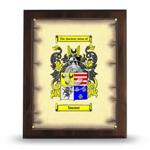 Smout Coat of Arms Plaque