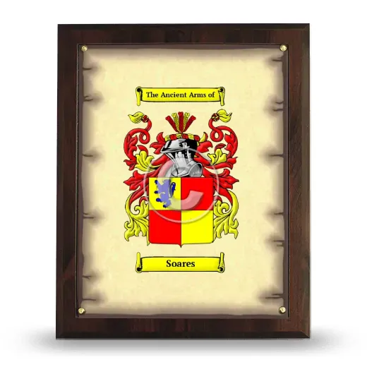 Soares Coat of Arms Plaque