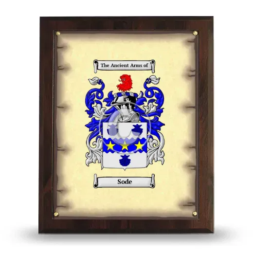 Sode Coat of Arms Plaque