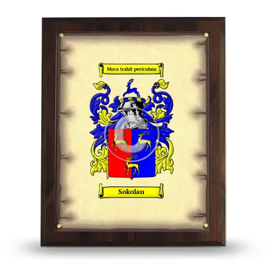 Sokolan Coat of Arms Plaque